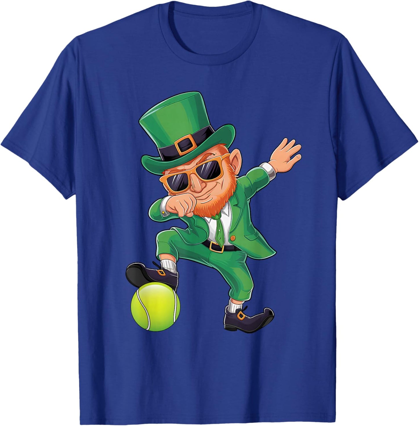 Dabbing Leprechaun St Patricks Day Boys Men Tennis Sport T-Shirt - T-Shirt | Royal