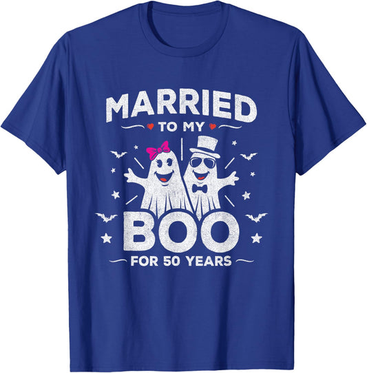 50th Wedding Anniversary October Wedding - 50th Anniversary T-Shirt - T-Shirt | Royal