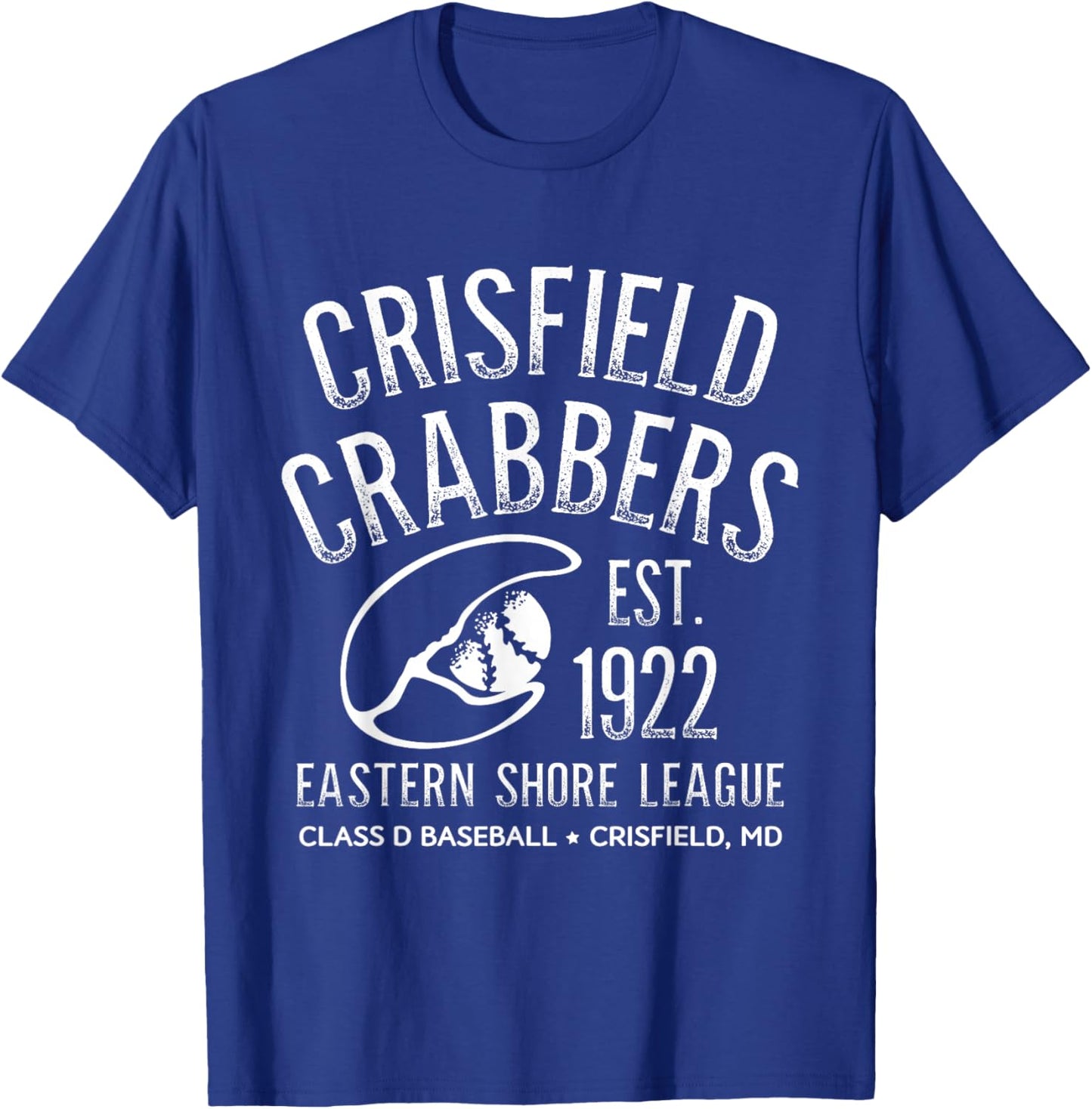 Crisfield Crabbers Maryland Vintage Defunct Baseball T-Shirt - T-Shirt | Royal