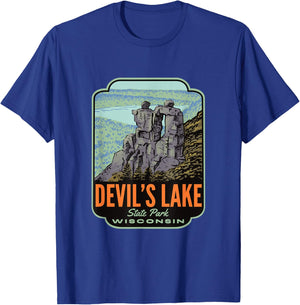Devil's Lake State Park Wisconsin T-Shirt - T-Shirt | Royal