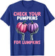 Breast Cancer Awareness Check Your Pumpkins For Lumpkins T-Shirt - T-Shirt | Royal