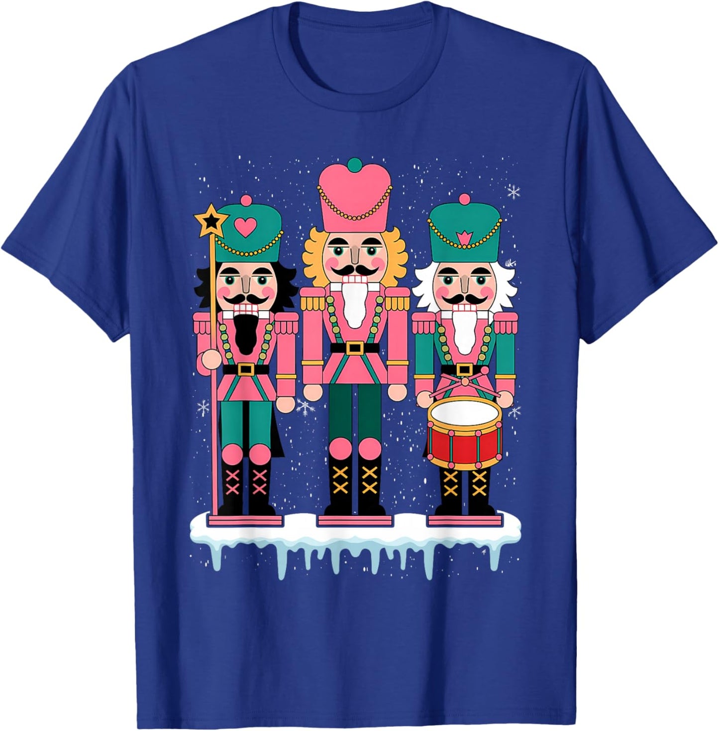 Pink Nutcracker Squad Xmas Pink Christmas Pajamas Women Kids T-Shirt - T-Shirt | Royal