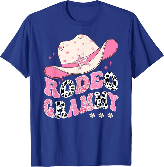 Rodeo Grammy Pink CowGirl 1St Birthday Family Matching T-Shirt - T-Shirt | Royal