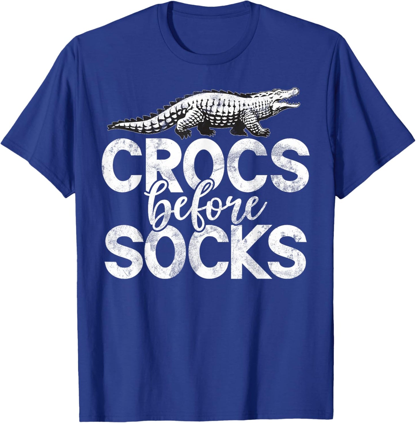 Crocs Before Socks Crocodile T-Shirt - T-Shirt | Royal