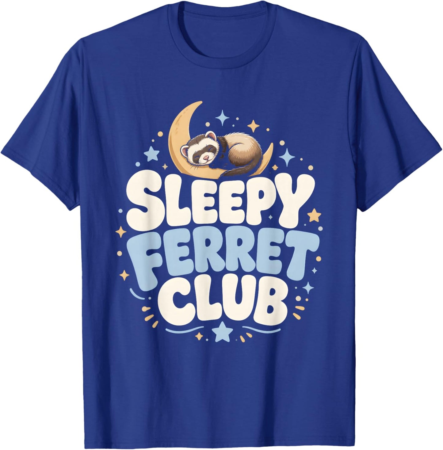 Sleepy Ferret Club Ferret Lover Cozy T-Shirt - T-Shirt | Royal