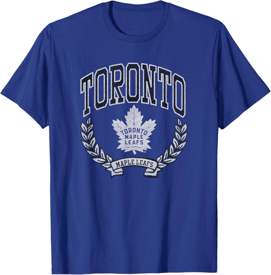 Toronto Maple Leafs Vintage Victory Blue Officially Licensed T-Shirt - T-Shirt | Royal