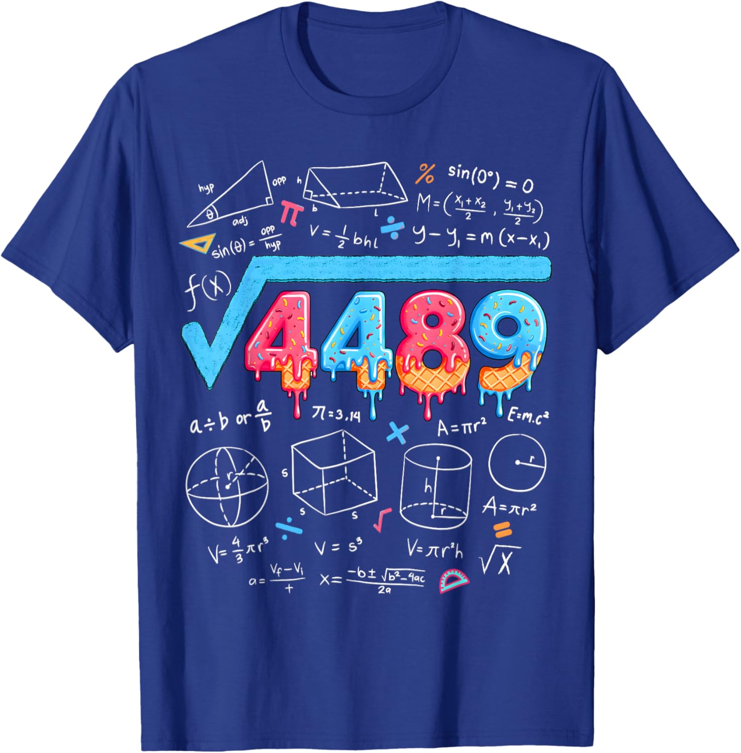 67 Meme Square Root 4489 Slang Six Seven Math Teacher T-Shirt - T-Shirt | Royal