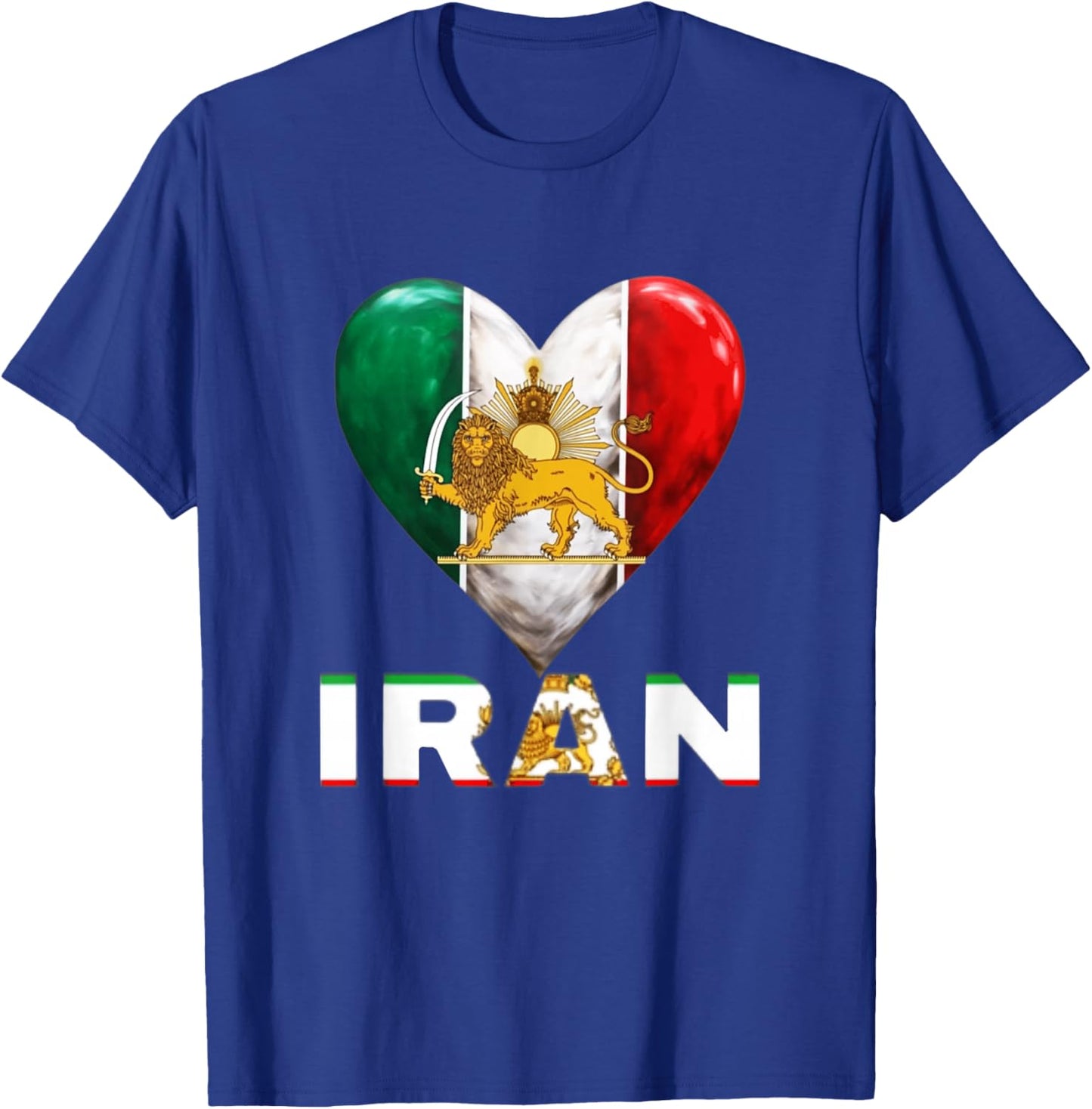 Shir o Khorshid Iran Löwe & Sonne Persisches Emblem Iranische Flagge T-Shirt - T-Shirt | Royal