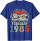Awesome Since February 1985 Vintage Retro 40th Birthday Men T-Shirt - T-Shirt | Royal