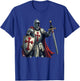 Templar Knight, Warrior & Crusader T-Shirt - T-Shirt | Royal