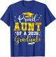 Proud Aunt of a Class of 2026 Graduate Senior Graduation T-Shirt - T-Shirt | Royal