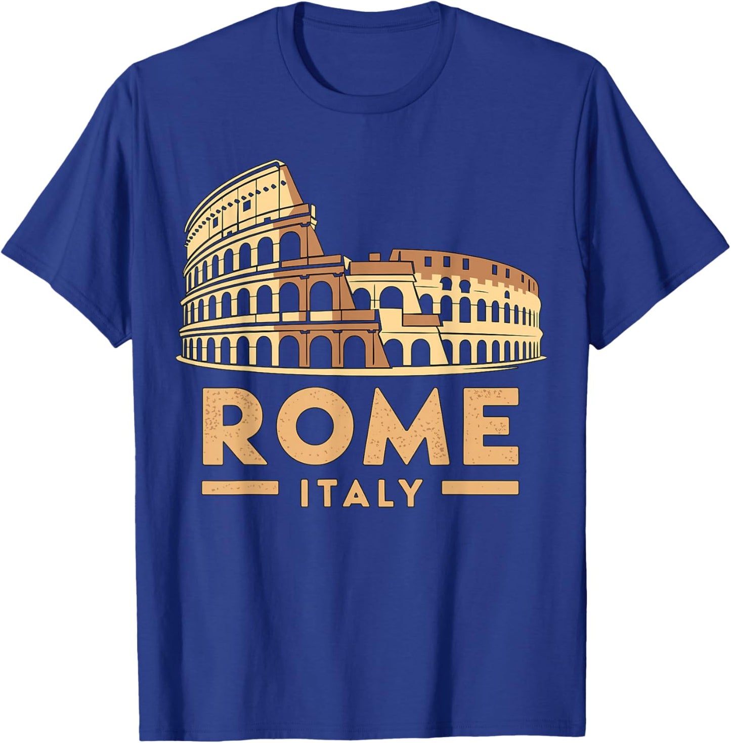 Rome Italy Colosseum Vintage Travel T-Shirt - T-Shirt | Royal
