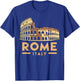 Rome Italy Colosseum Vintage Travel T-Shirt - T-Shirt | Royal