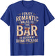 I Enjoy Romantic Walks to The Bar Shirt Cruise Shirt Cruise T-Shirt - T-Shirt | Royal