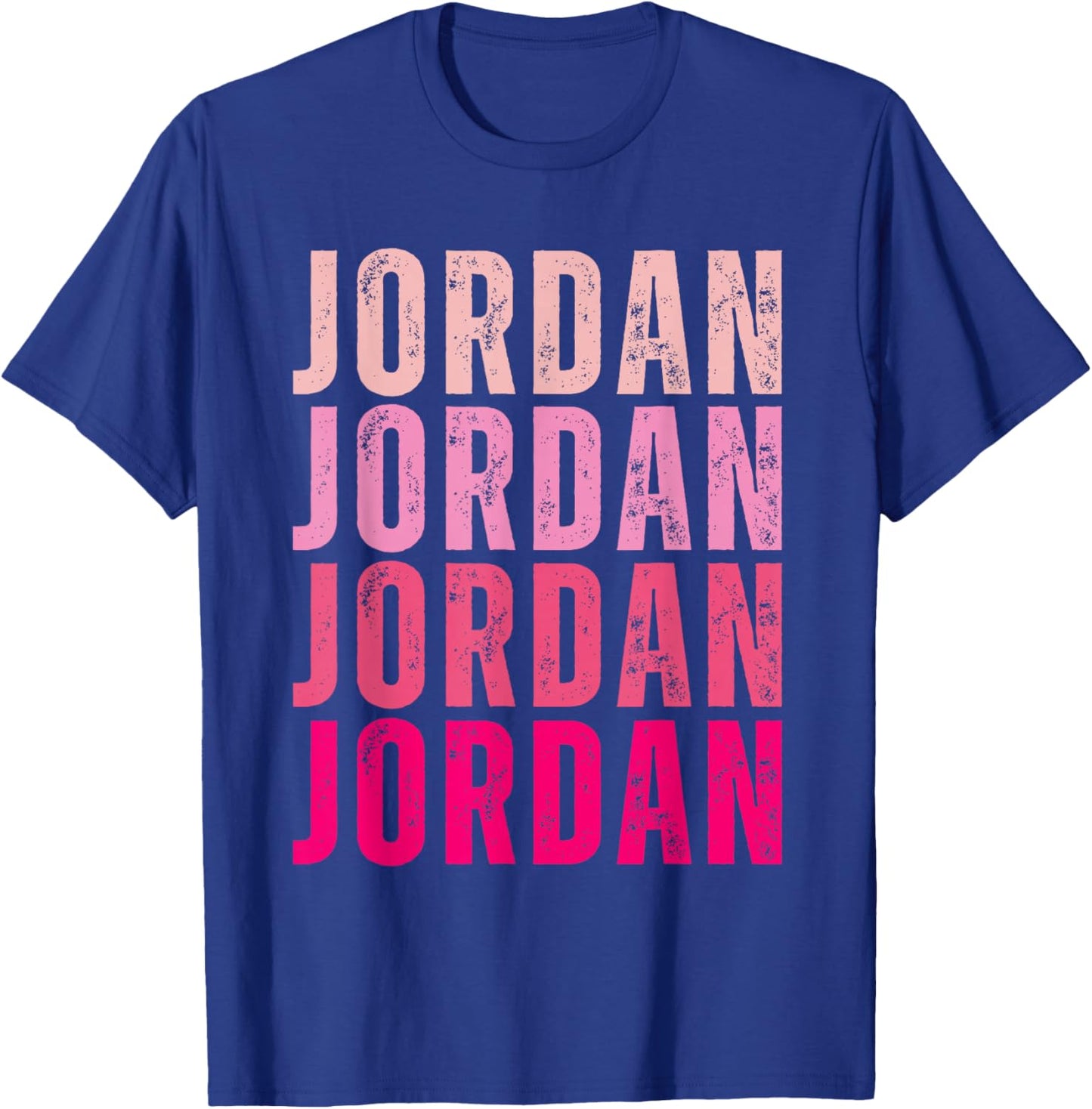 Jordan Personalized Name I Love Jordan Vintage T-Shirt - T-Shirt | Royal