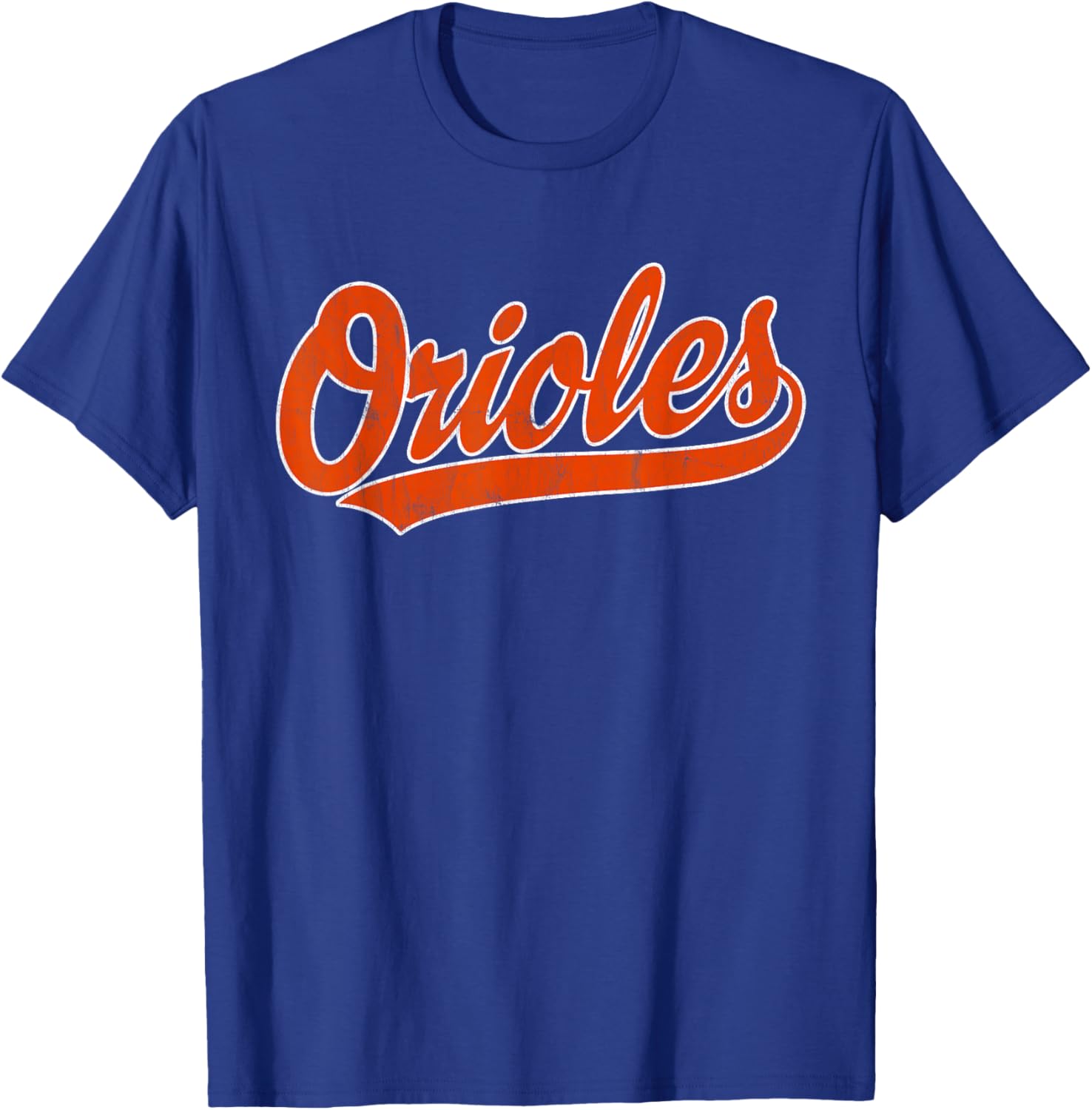 Retro Oriole Vintage Athletic Design Men Kids T-Shirt - T-Shirt | Royal