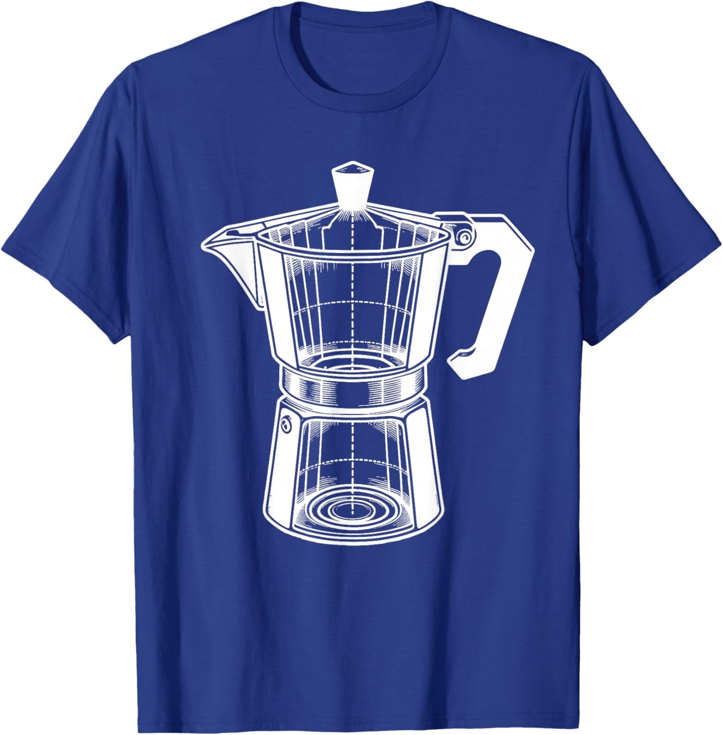 Moka Pot Vintage Coffee Maker Espresso Lovers T-Shirt - T-Shirt | Royal