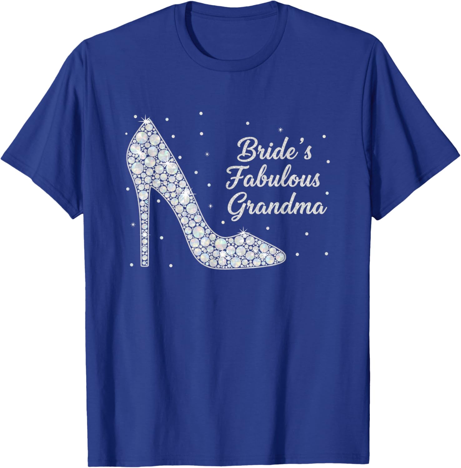 Grandparent Bride's Fabulous Grandma Grandma of The Bride T-Shirt - T-Shirt | Royal
