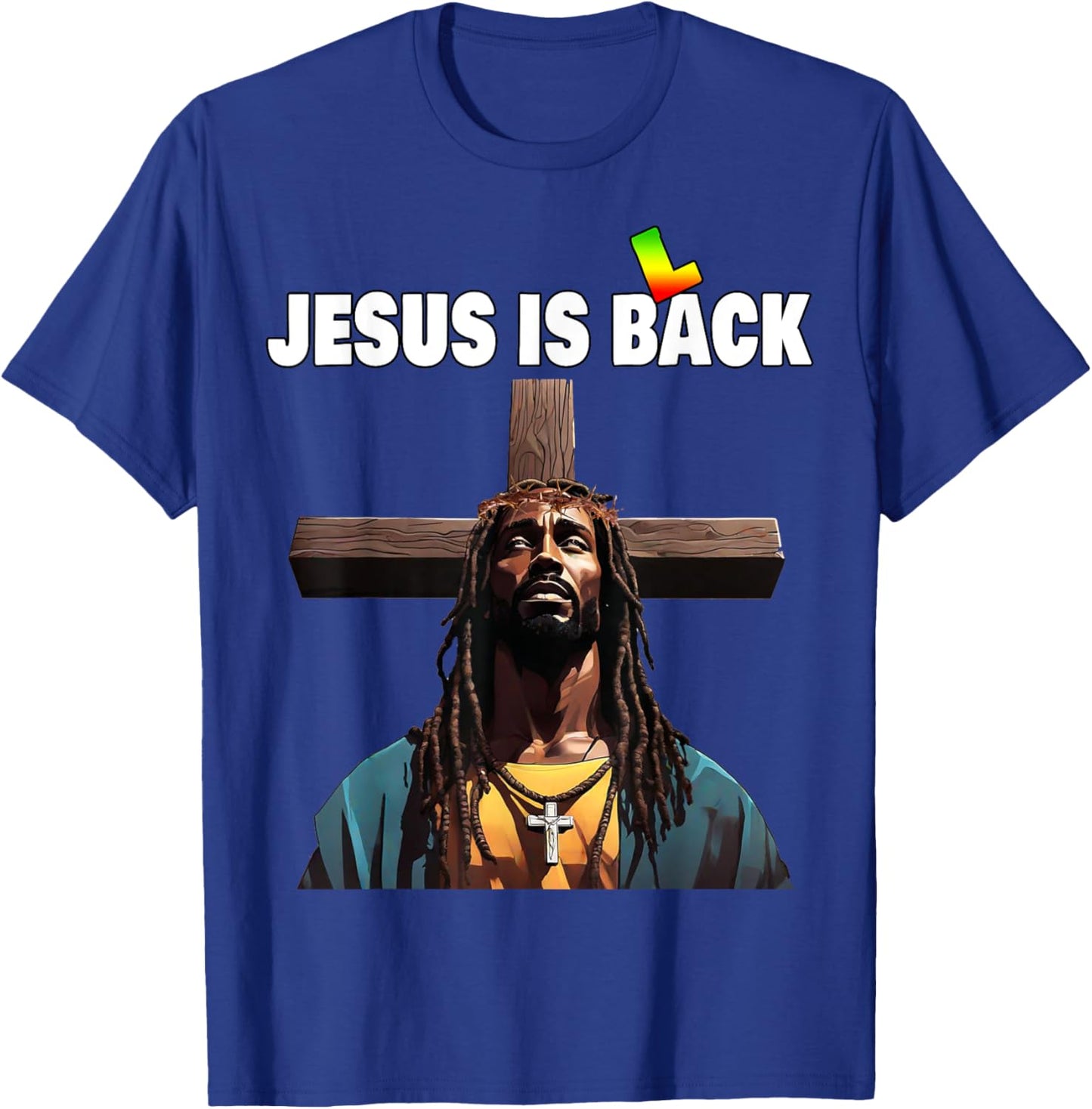 Black Jesus Christ T-Shirt - T-Shirt | Royal