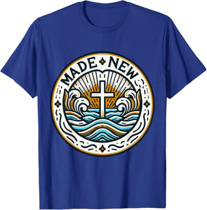 Baptism Made New Baptized T-Shirt - T-Shirt | Royal
