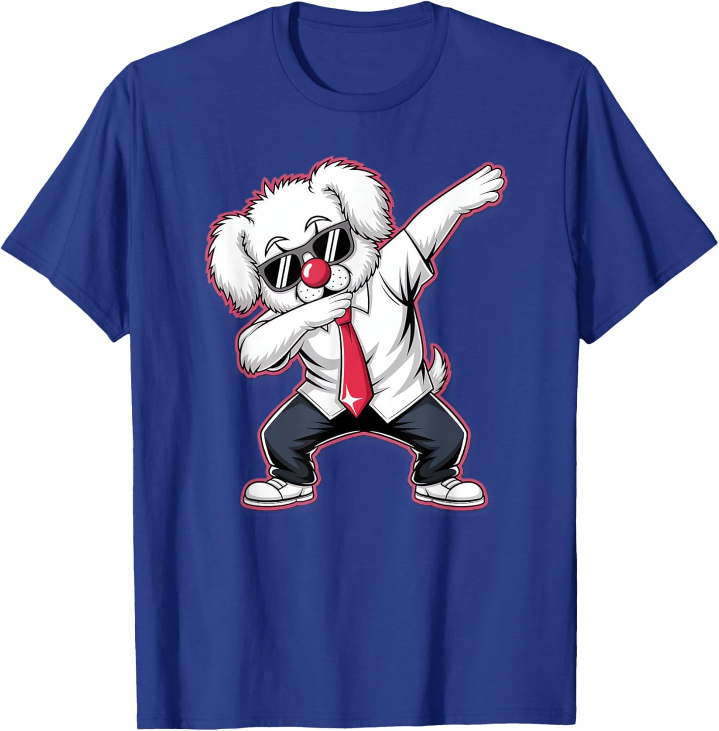 Dabbing Dog Dab Dap Pudel T-Shirt - T-Shirt | Royal