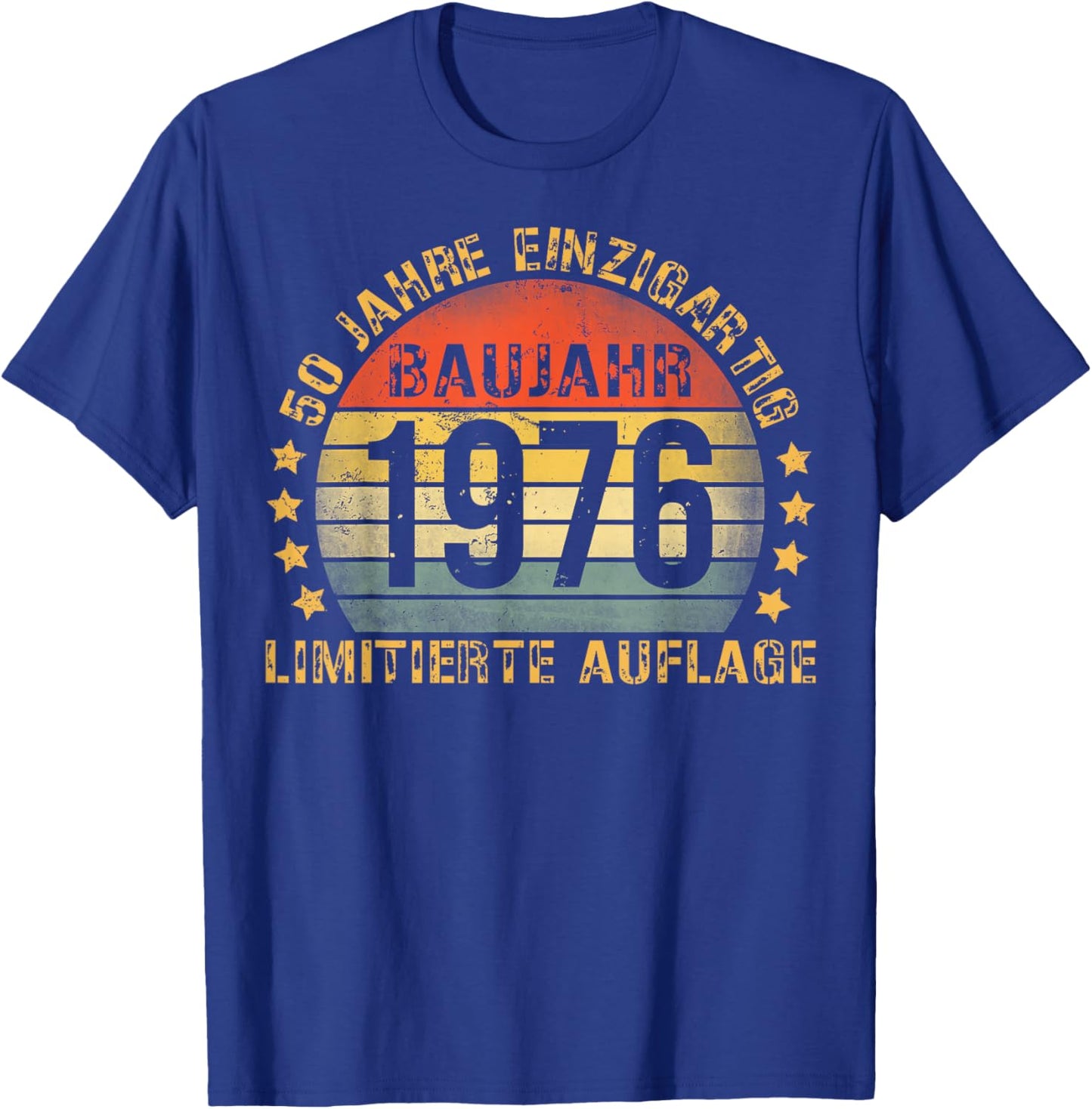 1976 Birthday Man 50th Decoration Funny 50s 50th Birthday T-Shirt - T-Shirt | Royal