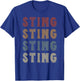 Vintage Cool Sting First Name Funny Love Heart Sting T-Shirt - T-Shirt | Royal