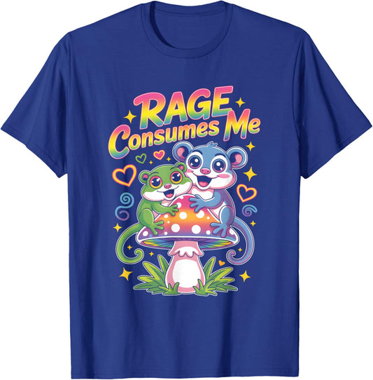 Rage Consumes Me T Shirt Cute Possum Meme T-Shirt - T-Shirt | Royal
