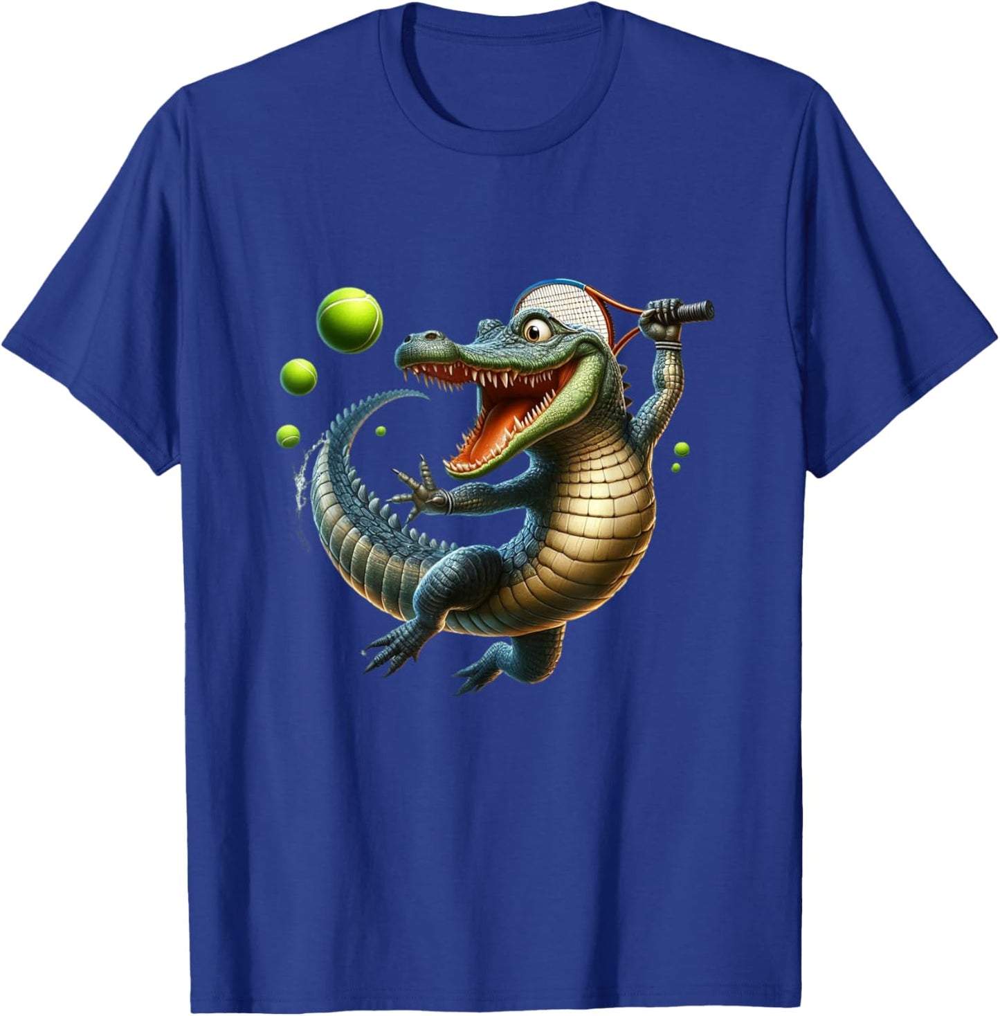 Tennis Clothing Tennis Player Crocodile Tennis T-Shirt - T-Shirt | Royal