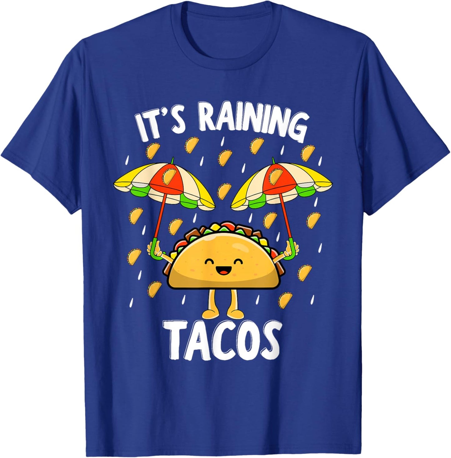 It's Raining Tacos Funny Taco Weather Forecast Mexican Kids T-Shirt - T-Shirt | Royal