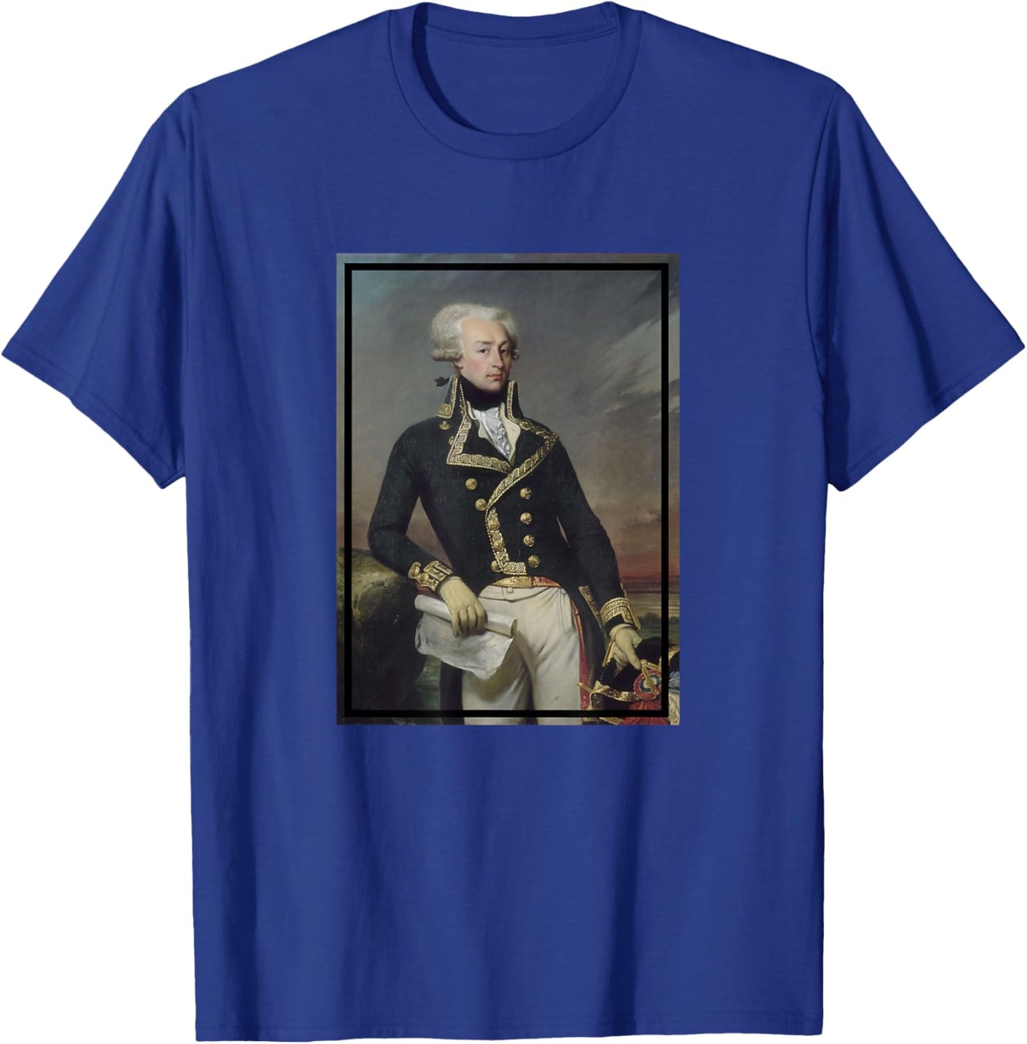 Marquis de Lafayette Portrait Painting (1834) T-Shirt - T-Shirt | Royal