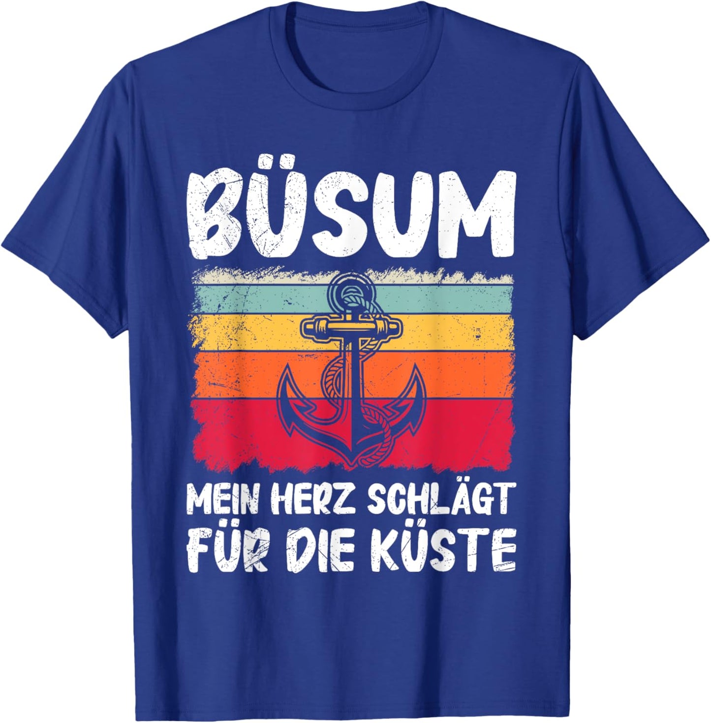 Büsumer BÜSUM Mein Herz SCHLÄGT FÜR DIE KÜSTE Büsum T-Shirt - T-Shirt | Royal