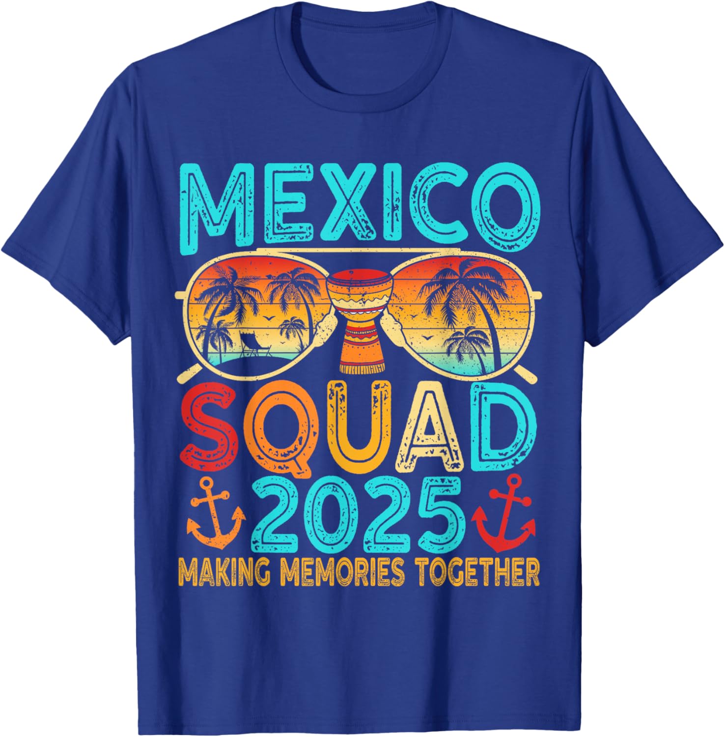 Mexico Vacation Squad 2025 Matching Family Vacation Group T-Shirt - T-Shirt | Royal