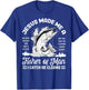 Christian Lovers Jesus Made Me A Fisherman Faith Fisherman T-Shirt - T-Shirt | Royal