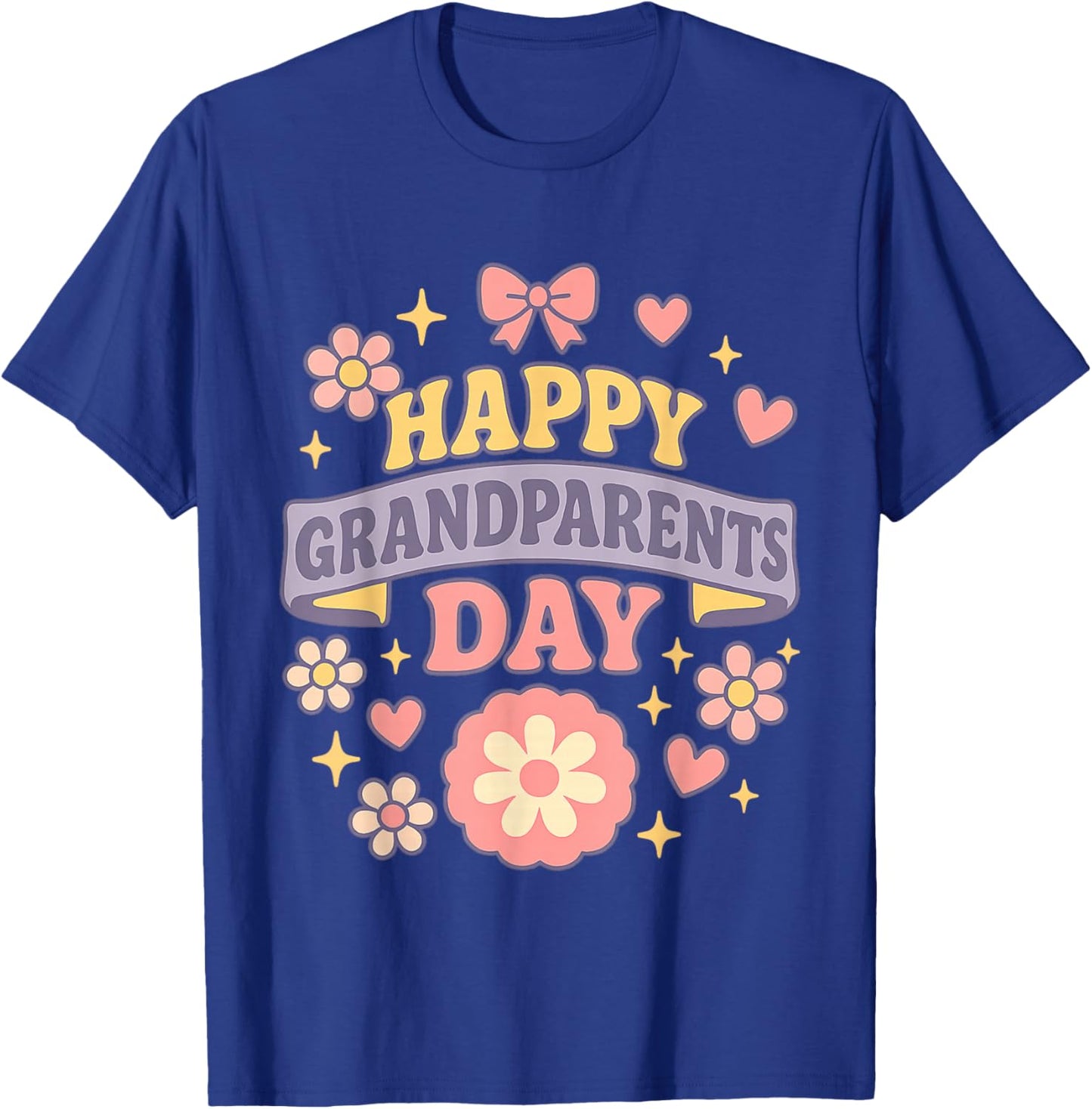 Happy Grandparents Day Funny Family Quote Grandma Grandpa T-Shirt - T-Shirt | Royal