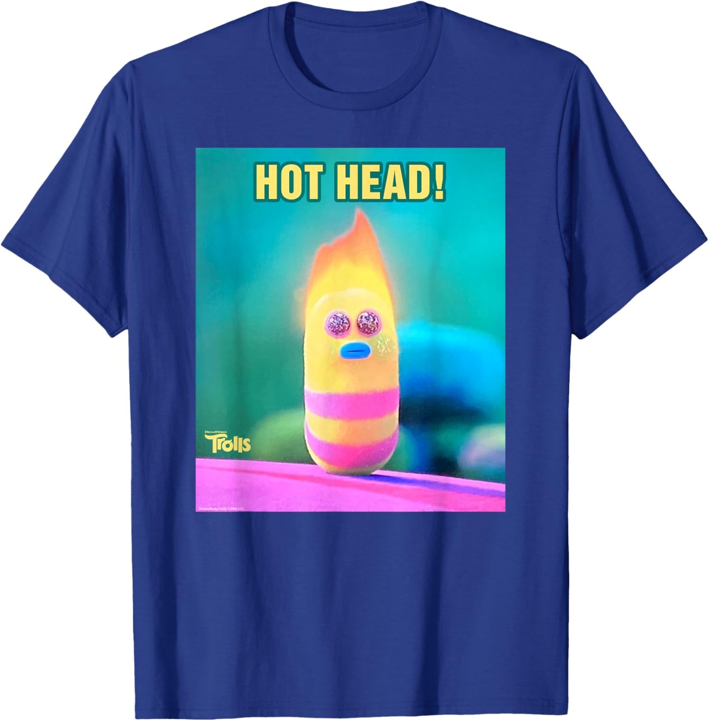 DreamWorks Trolls Mr. Dinkles Hot Head T-Shirt - T-Shirt | Royal