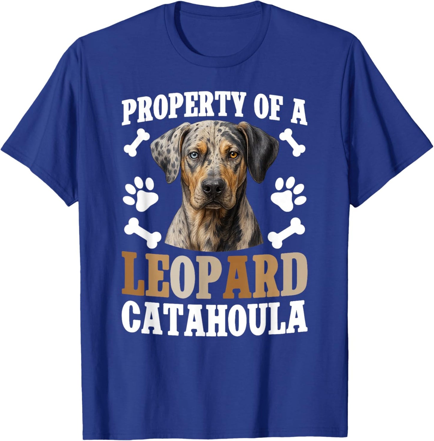 Property of A Catahoula Leopard Dog Owner Catahoula Lover T-Shirt - T-Shirt | Royal