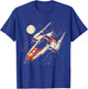 Retro Spaceship Vintage T-Shirt - T-Shirt | Royal