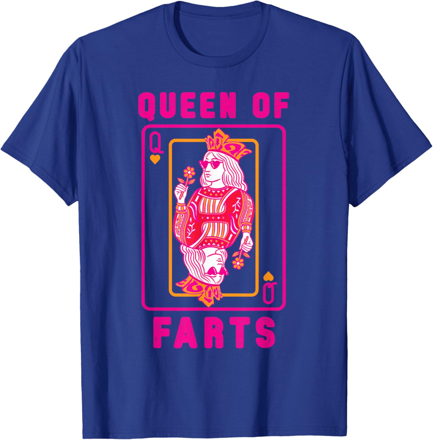 Funny Queen of Fart Farting Humor Inappropriate Embarrassing T-Shirt - T-Shirt | Royal