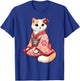 Anime Kawaii Cat Japanese Kimono T-Shirt - T-Shirt | Royal