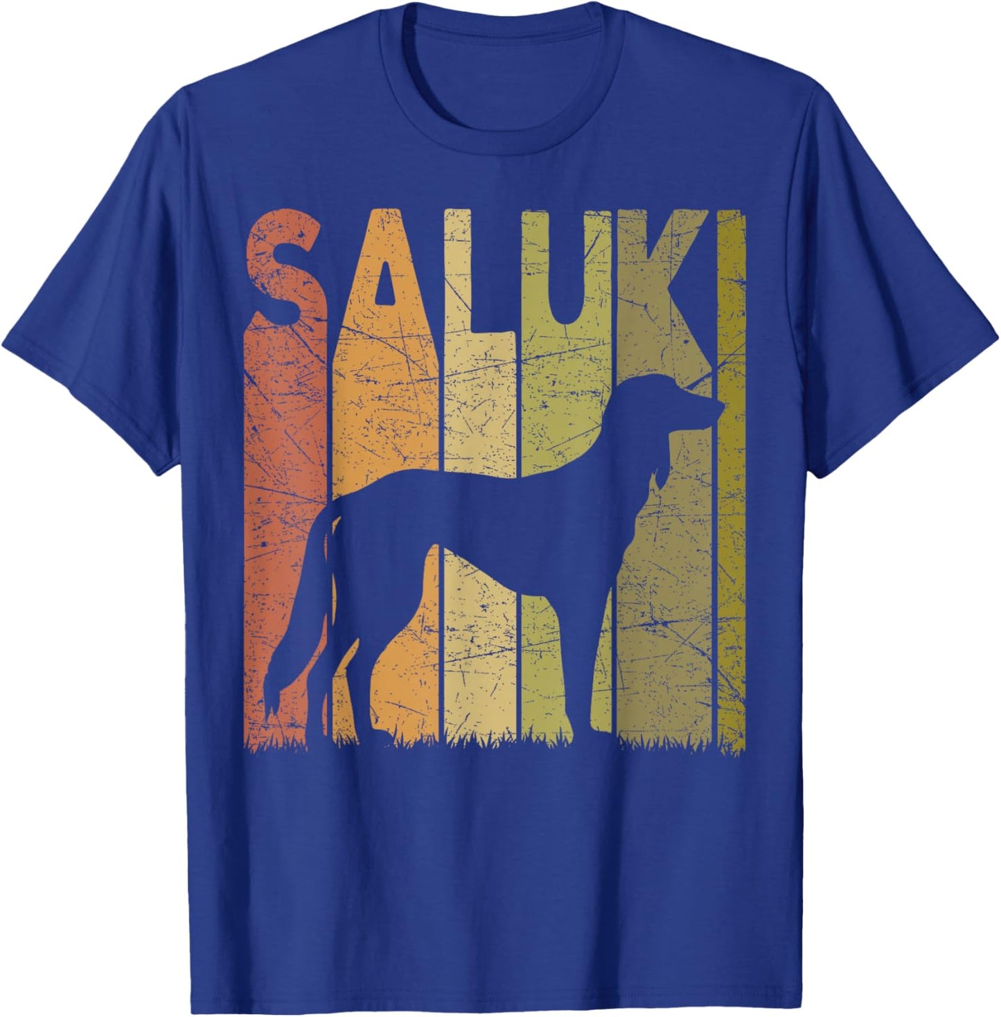 Saluki Vintage Saluki Dog Retro Dog Saluki Lover Men Women Girls Kids T-Shirt - T-Shirt | Royal