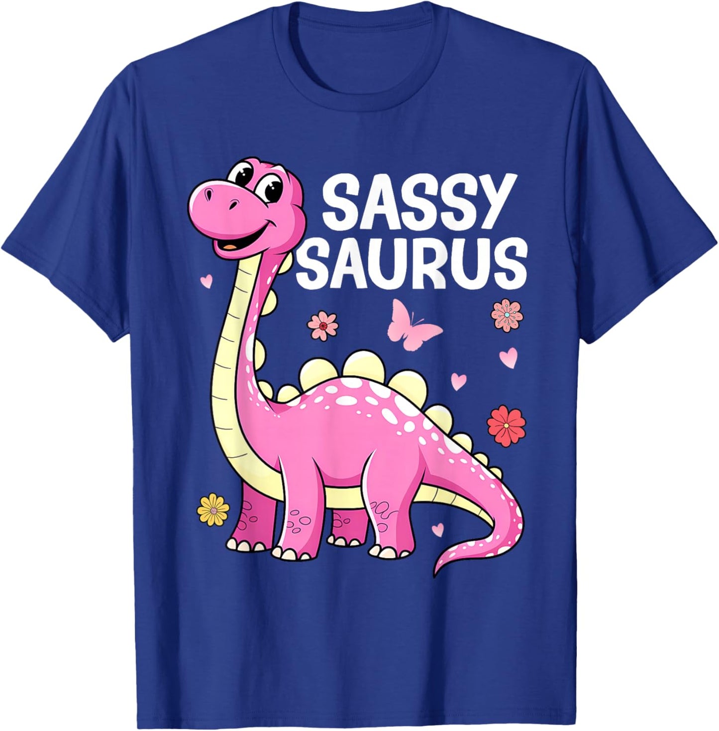 Dinosaur Toddler Girl Sassy Toddler Girls Women T-Shirt - T-Shirt | Royal