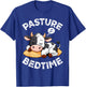 Pasture Bedtime Cute Cow Pajama Nighttime Sleep T-Shirt - T-Shirt | Royal