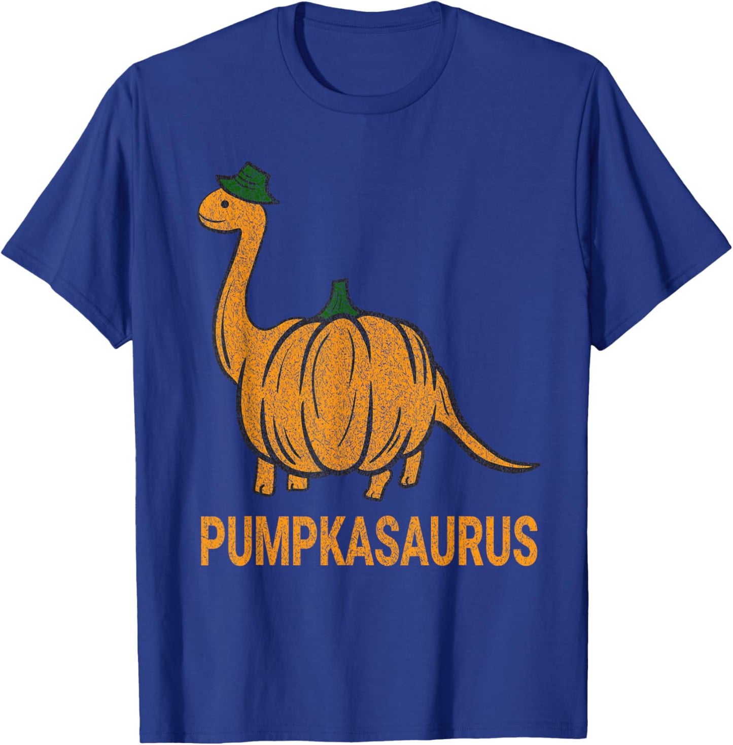 Pumpkasaurus Pumpkin Dinosaur Funny Dino Halloween T-Shirt - T-Shirt | Royal