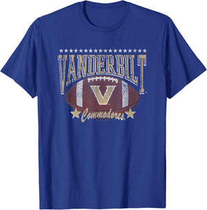 Vanderbilt Commodores Football Tackle Black T-Shirt - T-Shirt | Royal