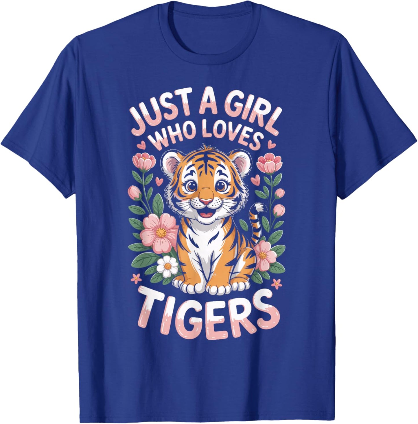 Just A Girl Who Loves Tigers Bengal Cat Wildlife T-Shirt - T-Shirt | Royal