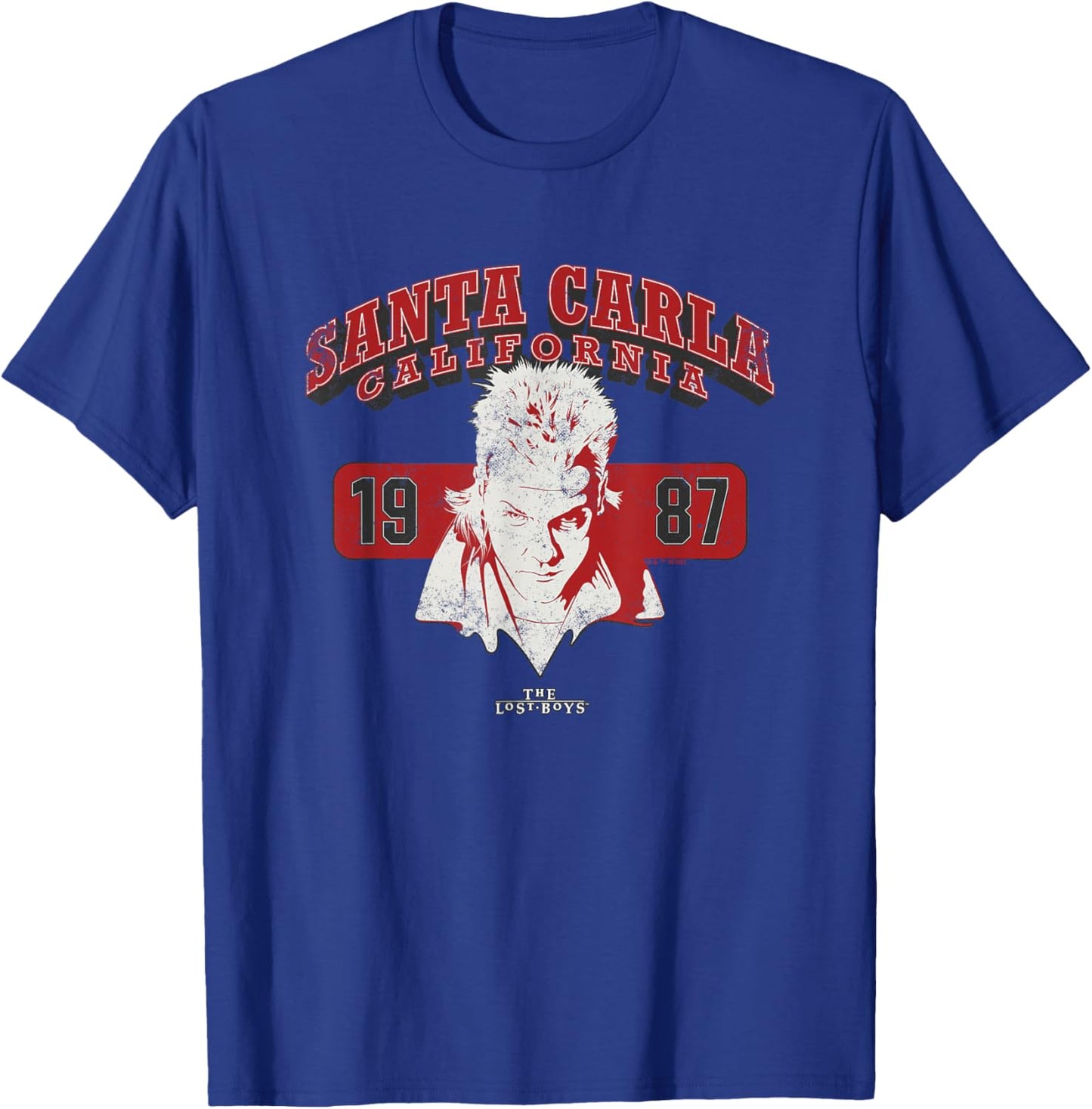 The Lost Boys Santa Carla CA College T-Shirt - T-Shirt | Royal
