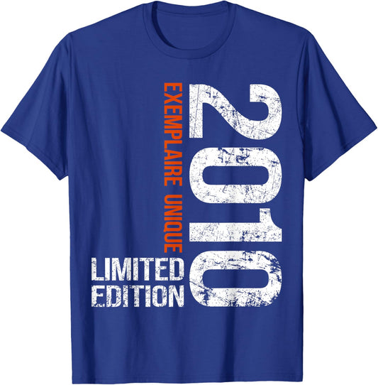 15th Anniversary 2010 Vintage 15 Years Boy and Girl 2010 T-Shirt - T-Shirt | Royal
