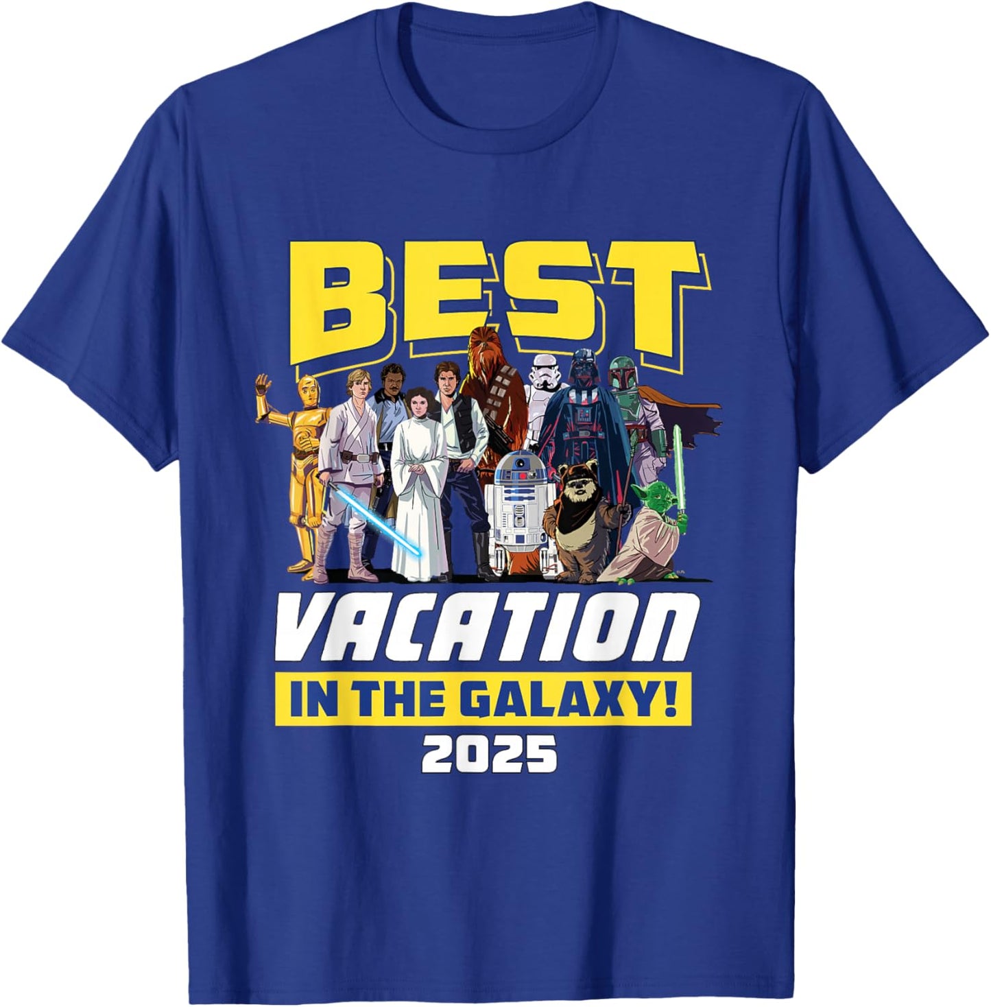 Star Wars Best Vacation in the Galaxy Family Group Trip 2025 T-Shirt - T-Shirt | Royal