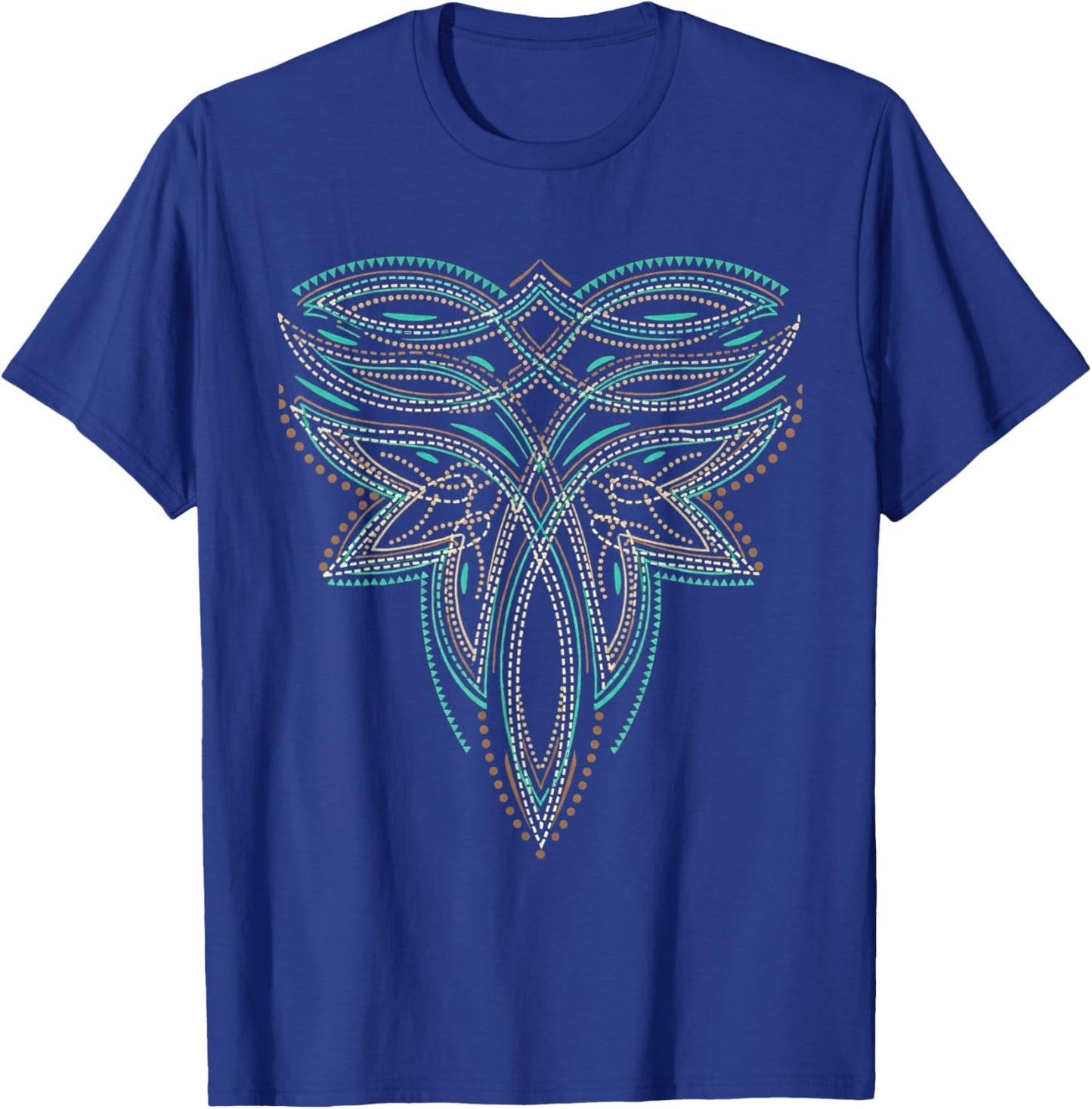 Traditional Western Boot Stitch Cowboy Fashion Graphic T-Shirt - T-Shirt | Royal